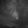 Туманность Конус, снятая с фильтром Hydrogen Alpha. Туманность Конус входит в состав созвездия Единорог
