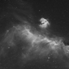 Туманность Чайка, снятая с фильтром Hydrogen Alpha. Туманность Чайка (IC 2177) – область туманности, которая лежит вдоль границы между созвездиями Единорог и Большой Пес
